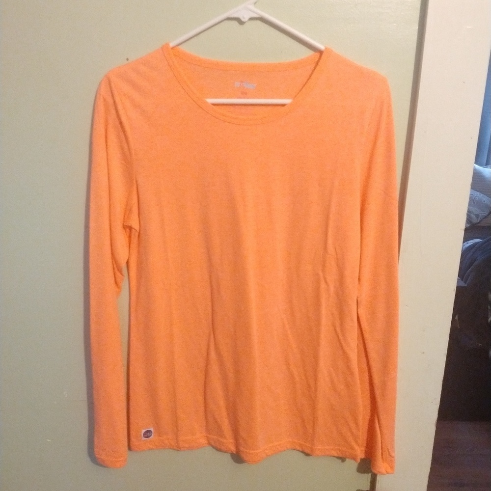 Long sleeve orange light weight shirt